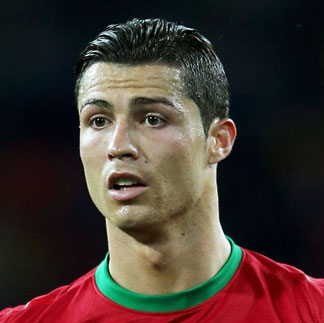 Cristiano Ronaldo Hairstyle on Cristiano Ronaldo With His Side Swept Hairstyle During The Uefa Euro