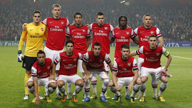Arsenal, Susunan Pemain Arsenal, Arsenal Starting Line Up